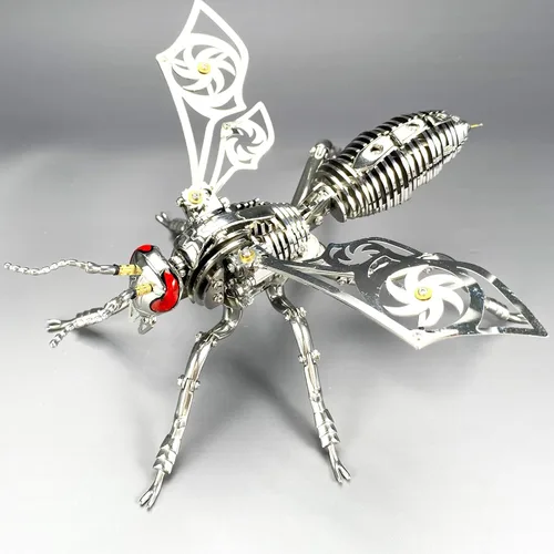 Miniatura 13 de Rompecabezas de metal 3D para adultos, kits de modelos: bricolaje para construir avispas mecánicas de metal, juguete de acero rompecabezas de acero