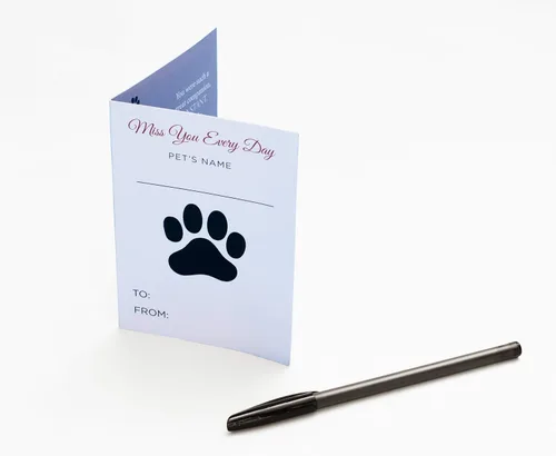 Miniatura 5 de Pawprints Left by You - Manta conmemorativa para mascotas con sentimiento sincero, regalo reconfortante para pérdida de mascotas/duelo de mascotas