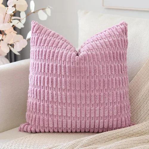Miniatura 54 de OTOSTAR Fundas de Almohada Decorativas de Pana de 16 x 24 Pulgadas Súper Suaves Bohemias a Rayas Rectangulares Fundas de Cojín Modernas para Sofá