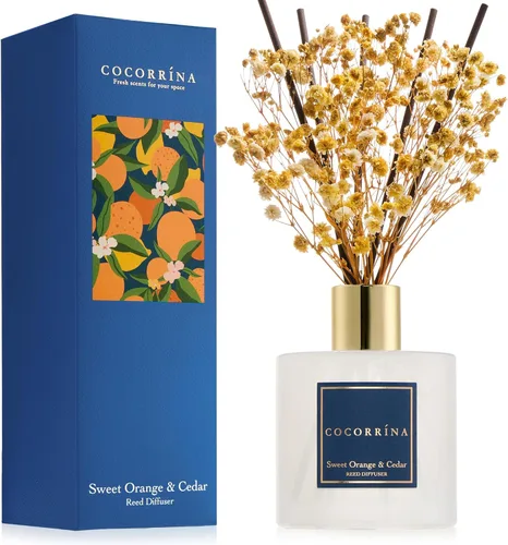 Miniatura 22 de Cocorrína Juego de difusor de varillas - Difusor perfumado de rosa satinada con varillas para el hogar, difusor de varillas para decoración