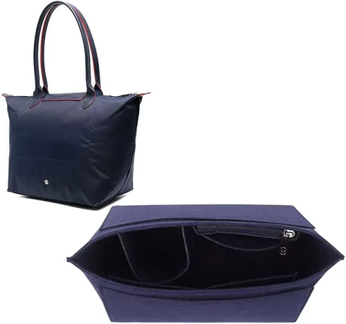 Miniatura 2 de Lckaey organizador tote para bolso longchamp inserto organizador monedero inserto 1028azul marino-S