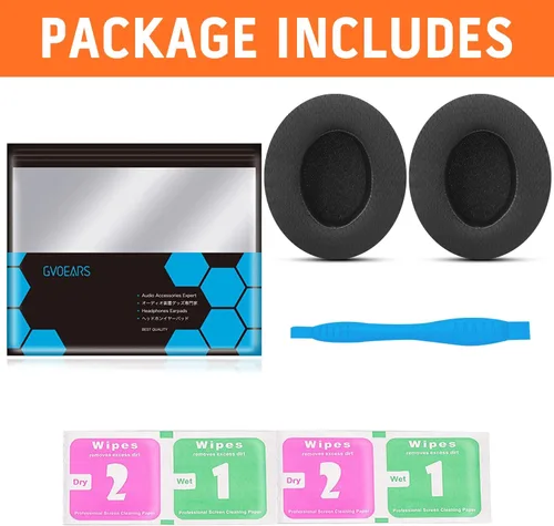 Miniatura 8 de GVOEARS Studio - Almohadillas de repuesto para auriculares inalámbricos con cable para Beats Studio 2 B0500 B0501/Studio 3 con cable, almohadillas