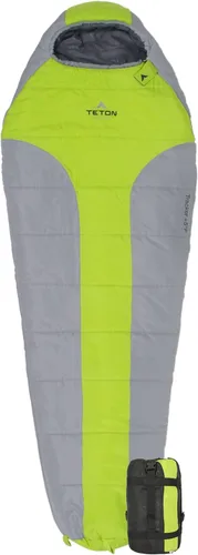 Miniatura 11 de Saco de Dormir Teton 20F y 5F; Saco de Dormir Ultraligero y Cálido para Momia para Adultos y Niños, Acampada, Mochilero, Senderismo Rojo doble