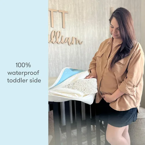 Miniatura 2 de Newton Baby Colchón impermeable para cuna y cama para niños pequeños, ultra transpirable, probado para reducir el riesgo de asfixia, núcleo y Gris