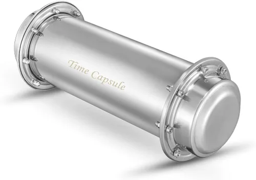 Miniatura 9 de Jasni Contenedor impermeable de acero inoxidable Time Capsule (7.6 pulgadas)