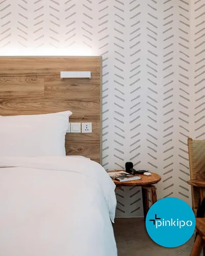 Miniatura 4 de Paquete de 2, Priene, espiga dibujada a mano, plantillas de pared grandes, plantillas de pared modernas para pintar, plantillas para paredes