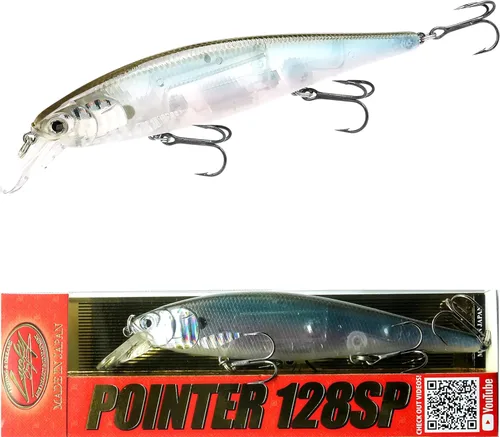 Miniatura 5 de LUCKY CRAFT Pointer 128SP, Señuelo de Pesca de Lubina de Lago de Agua Dulce, Jerkbait, Suspendido, Aparejos de Pesca, Accesorios de Pesca, Equipo