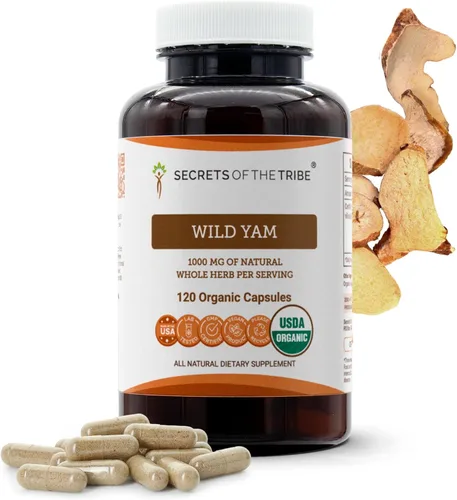 Miniatura 7 de Secrets of the Tribe Wild Yam USDA Organic 60 cápsulas Fabricado con cápsulas vegetarianas orgánicas y ñame silvestre cultivado responsablemente