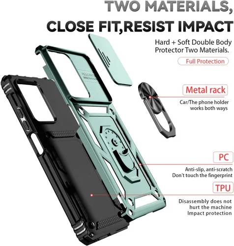 Miniatura 4 de Funda para Xiaomi Redmi Note 12 Pro 5G, con cubierta deslizante para lente de cámara, funda para Xiaomi Poco X5 Pro 5G, funda anticaída de absorción
