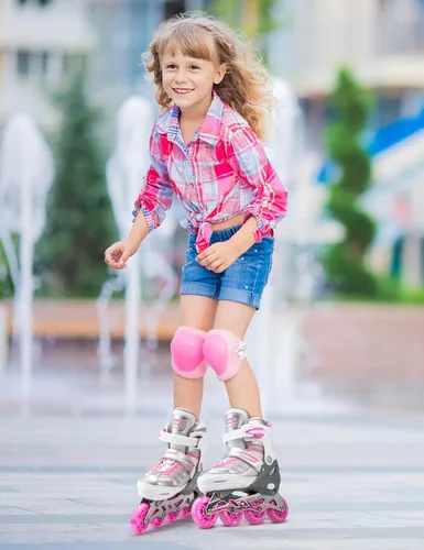 Miniatura 6 de 2PM SPORTS - Patines en línea Cytia para niñas, ajustables, con ruedas iluminadas, rosa, con ruedas con luces, patines divertidos y parpadeantes