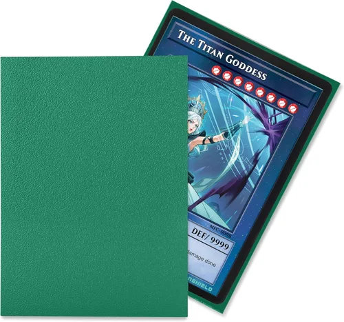 Miniatura 2 de TitanShield (150 mangas) tamaño pequeño japonés, fundas para tarjetas de comercio para Yu-Gi-Oh, Pelea de cartas Vanguard & More Verde