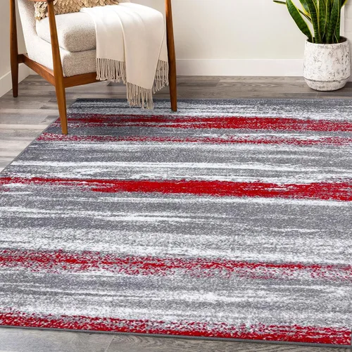 Miniatura 10 de LUXE WEAVERS Lagos Collection 7501 - Alfombra abstracta beige de 2 x 3