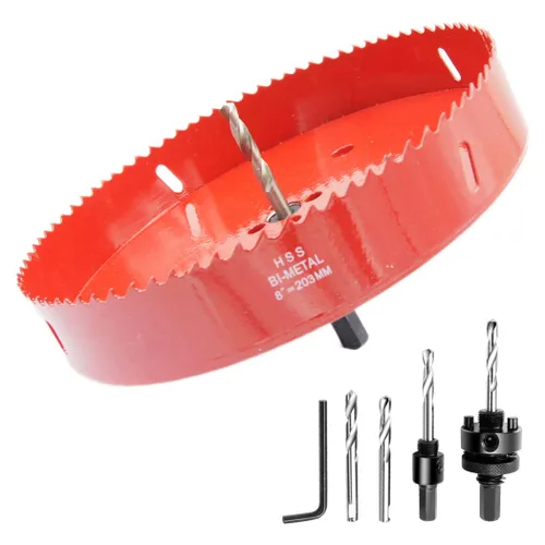 Miniatura 35 de Broca bimetálica para taladro, cortador de orificios HSS con eje para madera y metal