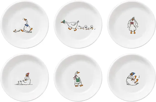 Miniatura 14 de Divertidos platos de cerámica con diseño de vaca y pájaro de caricatura, platos de condimentos, cuencos de sushi y soja, platos de aperitivo, platos
