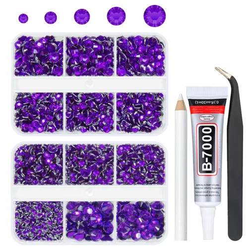 Miniatura 30 de qiipii Resina Metálica Plata Diamantes de Imitación con Parte Posterior Plana para Adornar Manualidades, Piedras Planas de 2mm-6mm, Gemas de Plata