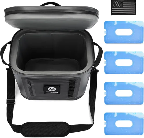 Miniatura 2 de Vogano Bolsa de enfriador suave de 40 latas - Bolsa de enfriador grande aislada a prueba de fugas con sello impermeable de rollo superior Hielera
