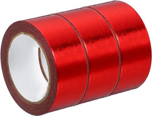 Miniatura 6 de PATIKIL Cinta Washi metálica de 0.591 in x 16.4 ft, 3 rollos de adhesivo autoadhesivo para decoración de manualidades, color azul oscuro