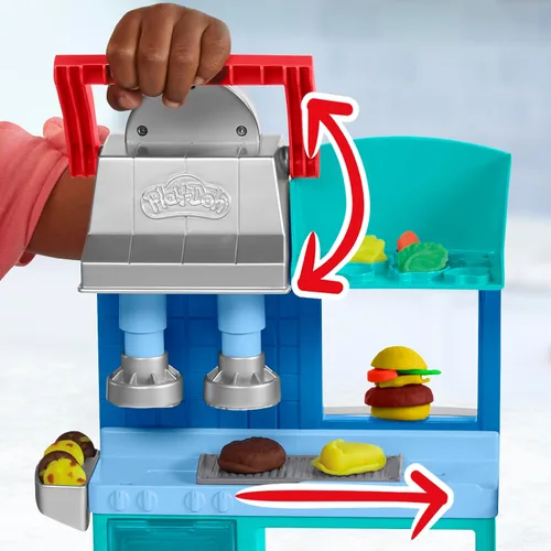 Miniatura 4 de Play-Doh - Juego de cocina de dos lados para chefs ajetreados de Kitchen Creations, juego de cocina para niños en edad preescolar, manualidades