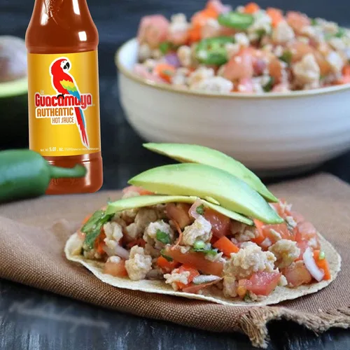 Miniatura 2 de La Guacamaya Auténtica salsa picante (33.81 fl.oz.) - Salsa picante mexicana - Salsa picante - Salsa picante Comida mexicana - Salsa Picante