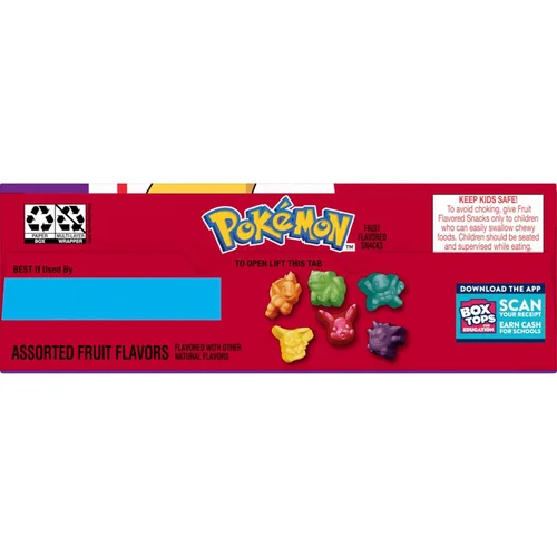 Miniatura 7 de Pokemon - Snacks con sabor a frutas, sin grasa y sin gluten, 17.6 onzas (22 bolsas)