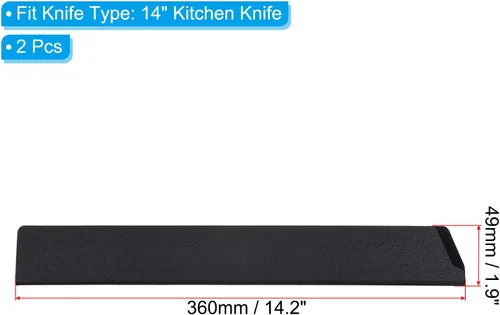 Miniatura 57 de PATIKIL Fundas de plástico ABS para cuchillo de cocina de 10 pulgadas, paquete de 3 cuchillos, protector de filos, protector de cuchilla, funda