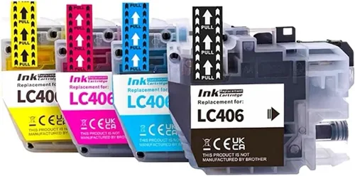 LC406 LC-406 LC-406XL LC406XL Compatible Ink Cartridge for Brother MFC-J4335DW J4345DW J4535DW J5855DW J5955DW J6555DW J6955DW(LC406 1SET)