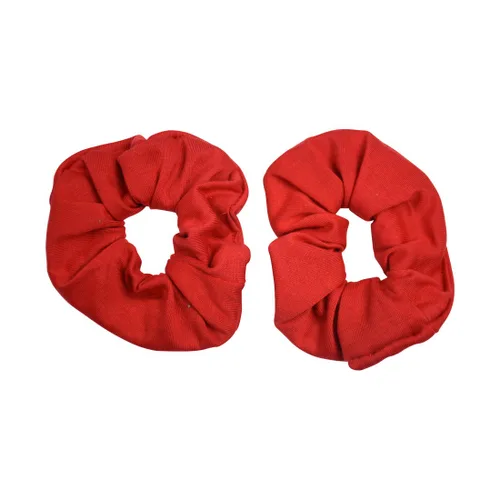 Miniatura 16 de Set of 2 Large Solid Scrunchies (Beige)