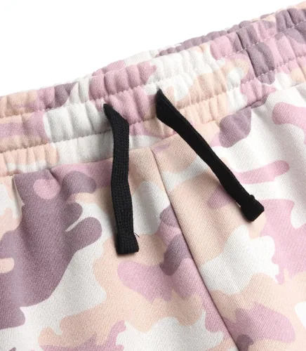 Miniatura 60 de New Balance Pantalones deportivos para niña, forro polar de mezcla de algodón suave con cordón y bolsillos (tallas 8-16)