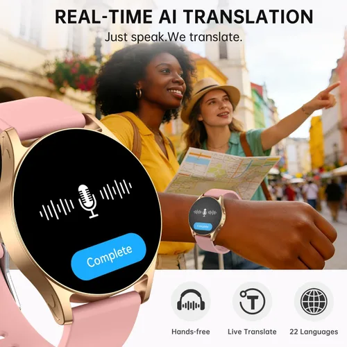 Miniatura 3 de Reloj inteligente AI con GPT, AMOLED de 1.614 in, 1.32 pulgadas, responder/hacer llamadas, seguimiento de actividad y actividad para iPhone Android
