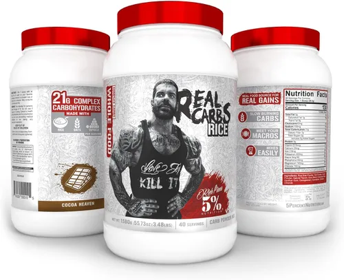 Miniatura 2 de 5% Nutrition Rich Piana - Arroz de carbohidratos reales con carbohidratos complejos alimenticios reales, energía glucémica baja de larga duración