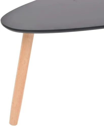 Miniatura 8 de Mesa auxiliar, mesa de centro y escritorio, mesa de centro de madera maciza adecuada para sala de estar, oficina, balcón, sala de estar familiar