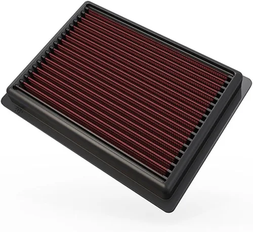 K&N Filtro de aire del motor: reutilizable, limpia cada 75,000 millas, lavable, Premium, Filtro de aire de repuesto para automóvil: Compatible con