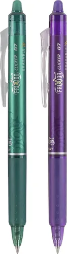 Miniatura 5 de PILOT FriXion 31483 - Bolígrafos de tinta de gel borrable retráctiles y recargables, punta fina, colores surtidos, paquete de 2