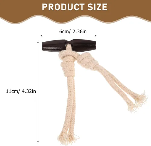 Miniatura 5 de EXCEART Retro Decor 10 pares de decoración de madera cárdigan sujetador botones de palanca botones abrigo costura cierre ropa retro ropa palanca