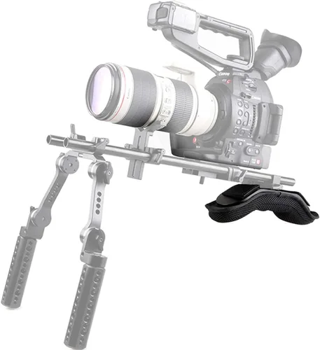 Miniatura 8 de NICEYRIG Almohadilla de hombro para cámara con placa de montaje de queso para sistema de soporte de plataforma de hombro de 0.591 in, videocámara