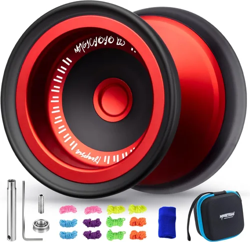 Miniatura 15 de MAGICYOYO Yoyo Sensible para Niños de 8 a 12 años, Paquete de 2 Yoyos, Truco Profesional de Girar con Dedo para Avanzados, Yoyo de Metal de Doble