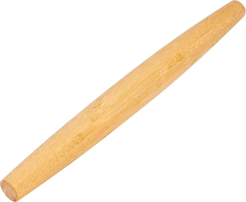 Miniatura 7 de Rodillo francés clásico de madera de bambú para hornear pizza pastel galleta, 13 pulgadas