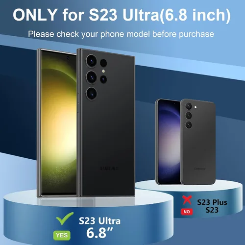 Miniatura 2 de Funda impermeable para Samsung Galaxy S23 Ultra, con protector de pantalla integrado, a prueba de polvo, a prueba de golpes, de cuerpo completo