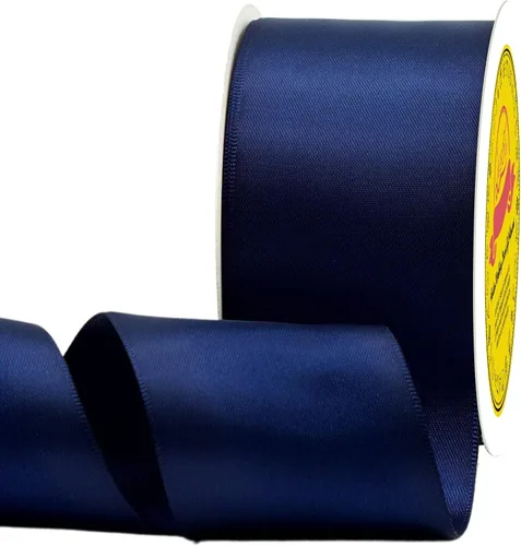 Miniatura 276 de Cinta de satén blanca antigua de doble cara de 1-1/2 pulgadas x 50 yardas, cinta de poliéster para envolver regalos, día de San Valentín, bodas