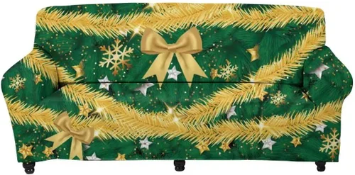 Miniatura 9 de Horeset Snowy Tree - Funda de sofá para 2 cojines, decoración del hogar, funda protectora de muebles para perro, impermeable y lavable Árbol nevado