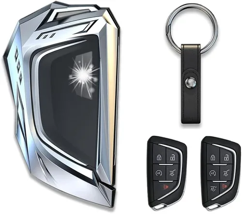 Funda protectora de metal de aleación de zinc para Cadillac Escalade CT4 CT5 2020-2022 3/4/5/6 botones