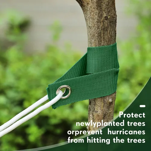Miniatura 5 de 48 correas de soporte de árbol de 15.7 pulgadas para estacar, lazos de árbol para estacas de árboles recién plantados rectos y protección contra