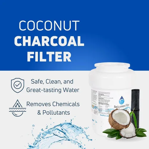 Miniatura 4 de Paquete de 3 filtros de agua de repuesto para refrigerador General Electric DSHS6VGBBCSS - Compatible con cartucho de filtro de agua de refrigerador
