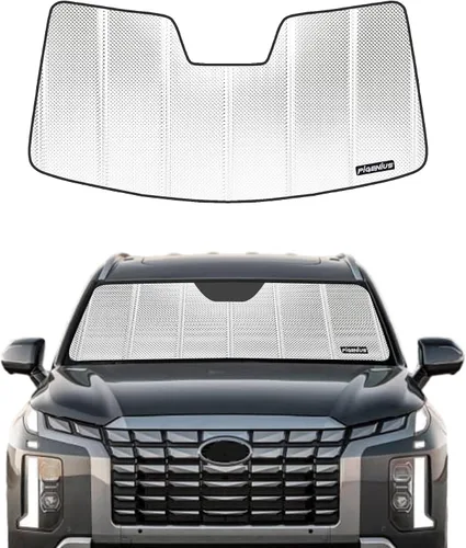 Miniatura 6 de Pigenius Parasol de parabrisas para Hyundai Palisade 2020-2025, acabado plateado metálico