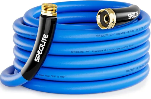 Miniatura 16 de SPECILITE Manguera de agua de jardín caliente/fría de 5 pies x 1 pulgada, -50 ℉ a 190 ℉, resistente, flexible, explosión de 605 psi, ligera, tubo