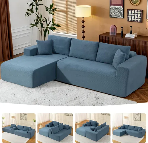 Miniatura 11 de Brage Living Sofá modular modular 2025 de 108 pulgadas, cómodo sofá modular sin hueso con diván en forma de L, sofá de asiento profundo para sala