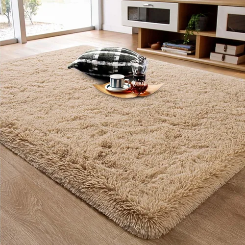 Miniatura 11 de Ompaa Alfombra esponjosa, alfombra mullida súper suave para dormitorio, sala de estar, alfombra grande de felpa de 6 x 9 pies, alfombra de pelo