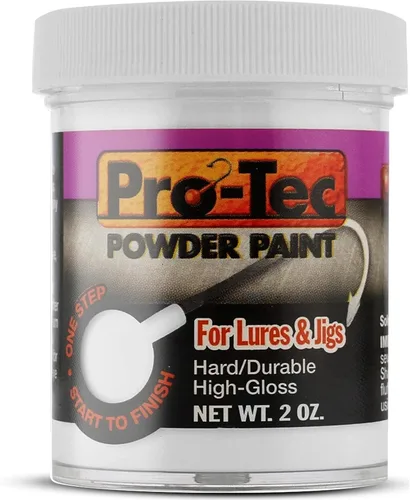 Miniatura 27 de Pro-Tec Pintura en Polvo para Jigs y Señuelos, Pintura para Señuelos de Pesca de Cabeza de Jig Resplandor verde brillante