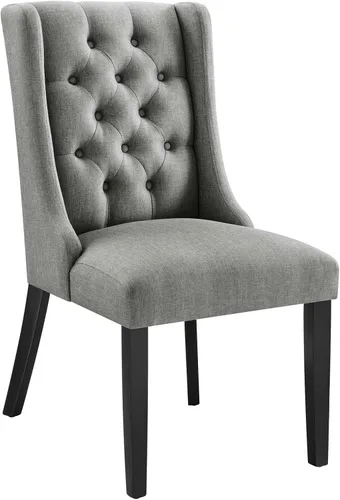 Miniatura 6 de Modway Baronet - Silla Parsons moderna tapizada de tela tapizada para cocina y comedor, color beige