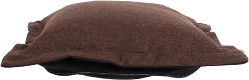 Miniatura 3 de Howard Elliott Collection Cojín otomano con funda, almohadilla cuadrada de repuesto en tela de lino 100% natural para otomana, asiento de sofá